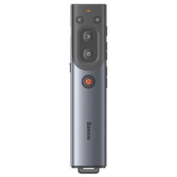 Baseus Orange Dot AI szürke vezeték nélküli akkumulátoros prezenter és lézer mutató