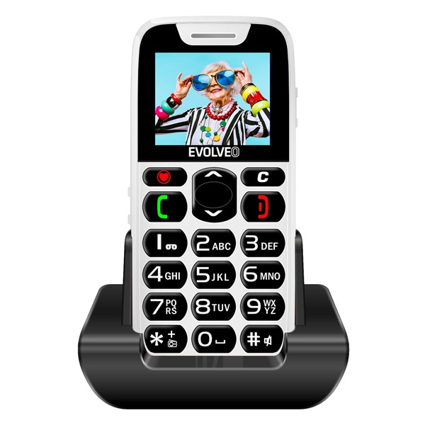 Evolveo EasyPhone EP501 1,8" fehér mobiltelefon