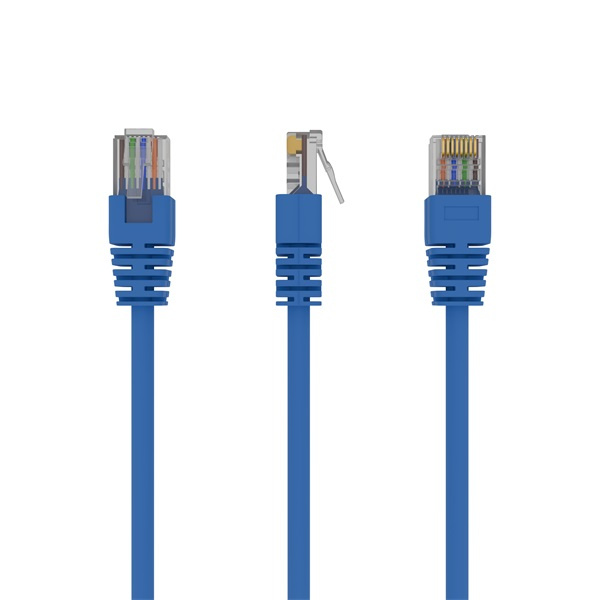 Gembird PP12-2M/B 2m RJ45 CAT5e UTP M/M kék kábel