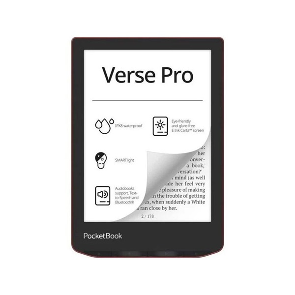 PocketBook PB634 Verse Pro 6" piros E-Book olvasó