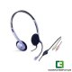 Genius HS-02B jack fekete-lila headset
