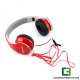 Sbox HS-501R piros mikrofonos fejhallgató
