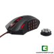 Trust GXT 166 MMO fekete vezetékes gamer egér