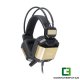 White Shark GH-1646BG JAGUAR fekete/arany Gaming headset