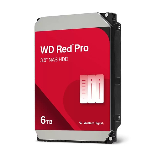 Western Digital 3,5" 6000GB belső SATAIII 7200RPM 256MB RED PRO WD6005FFBX winchester 5 év